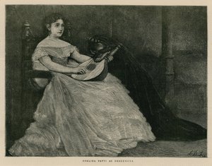 Madame Adelina Patti as Desdemona by English School