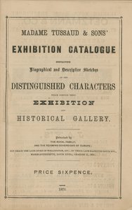 Madame Tussaud & Sons Exhibition Catalogue for 1875 by English School