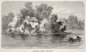 Magna Carta Island by English School