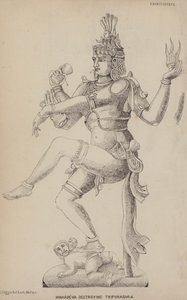 Mahadeva destroying Tripurasura
