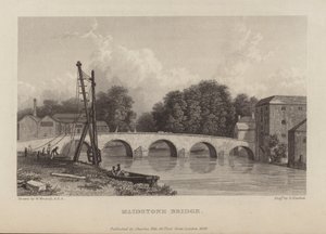 Maidstone bridge by English School