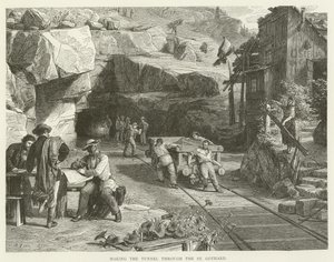 Making the tunnel through the St Gothard by English School