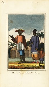 Man and woman of Cochin China (Vietnam) 1818