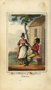 Man and Woman of Prussian Silesia by English School