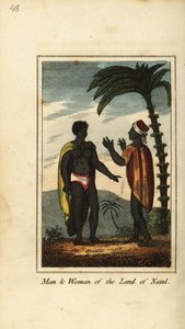 Man and woman of the Land of Natal, South Africa