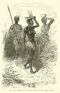 Man and Woman of the Nuehr Tribe on the White Nile by English School