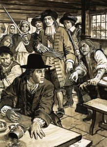 Man Being Caught in a Pub