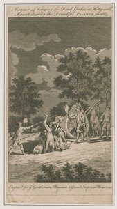 Manner of Burying the Dead Bodies at Holy-well Mount by English School