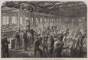 Manufacture of the Armstrong Gun at Woolwich Arsenal, the Beehive by English School