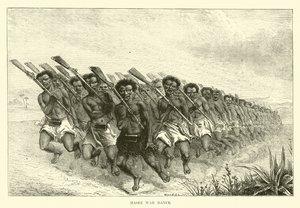 Maori War Dance by English School