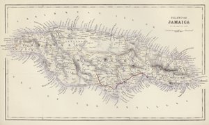 Map: Island of Jamaica, by G H Swanston, Edinburgh by English School