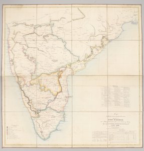 Map Exhibiting the Present Partition of the Country Dependent on Fort St. George into Military Divisions with Several Stations of Troops