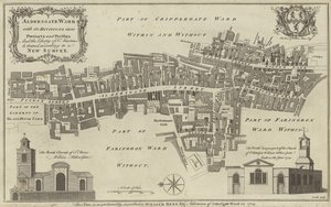 Map of Aldersgate Ward, City of London