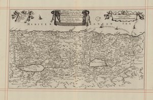 Map of Canaan, or the Holy Land by English School