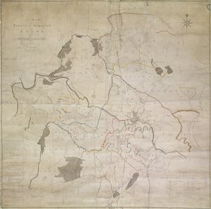 Map of Leeds, surveyed by John Tuke by English School