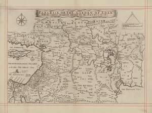 Map of Paradise or the Garden of Eden and the countries inhabited by the Patriarchs by English School