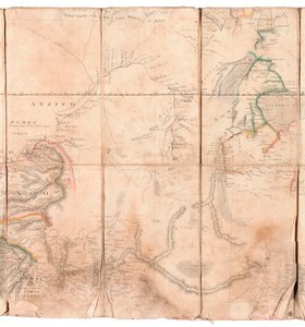 Map of the Congo region, from an album belonging to Henry Morton Stanley