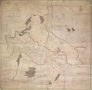 Map of the Parish or Borough of Leeds by English School