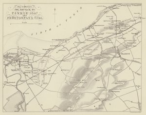 Map to Illustrate the Battles of Pinkie 1547 and Prestonpans 1745 by English School