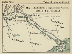 Map to Illustrate the Geographical Position of the City of Sarai