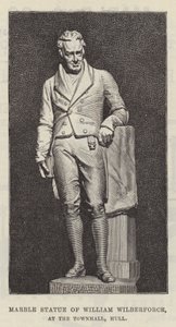 Marble Statue of William Wilberforce, at the Townhall, Hull