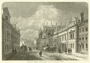 Margaret Street, Westminster, from a sketch made in 1820