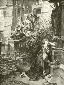 Margaret Before the Mater Dolorosa by English School