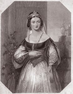 Margaret of Anjou (Henry VI) in - Gallery of the women of Shakespeare, collection of forty-five serious portraits by early London artists, enriched with critical and literary notices around 1838 by English School