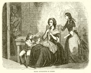 Marie Antoinette in Prison by English School