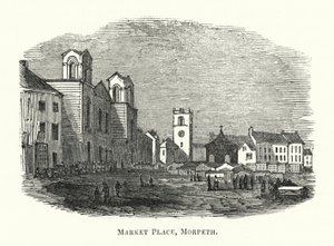 Market Place, Morpeth by English School