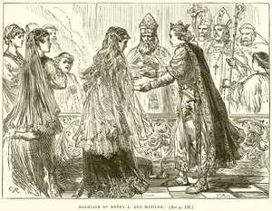 Marriage of Henry I and Matilda by English School