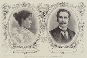 Marriage of the Honourable Miss Peel and Mr Rochfort Maguire by English School