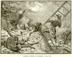 Marshal Lannes at Ratisbon by English School