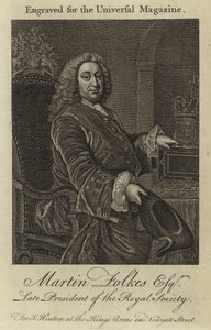Martin Folkes Esquire, Late President of the Royal Society by English School