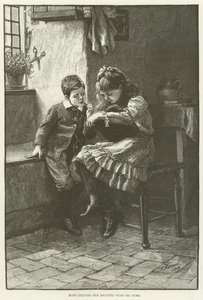 Mary Helping Her Brother with His Sums