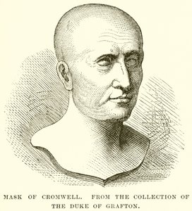 Mask of Cromwell by English School