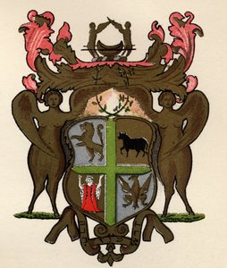 Masonic Banner in the possession of the Lodge of York, c.1776, from The History of Freemasonry, volume II, published by Thomas C. Jack, London, 1883