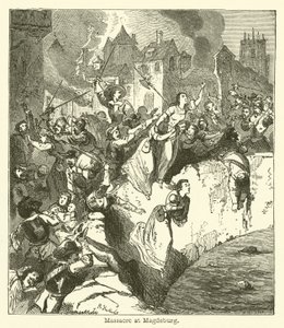 Massacre at Magdeburg by English School