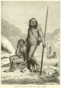 Mayorunas Indians, from the Upper Amazon