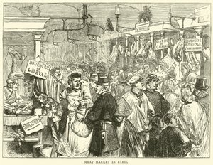 Meat Market in Paris, October 1870 by English School