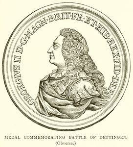 Medal Commemorating Battle of Dettingen (Obverse)