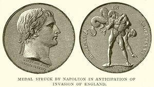 Medal Struck by Napoleon in Anticipation of Invasion of England by English School