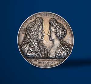Medal Commemorating the Coronation of William and Mary, 1689 (Obverse) by English School