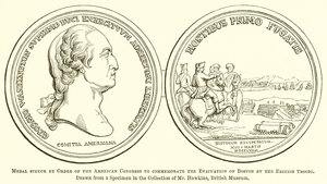 Medal by Order of the American Congress to Commemorate the Evacuation of Boston by the British Troops