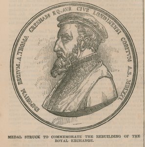 Medal Struck to Commemorate the Rebuilding of the Royal Exchange