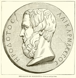 Medallion of Herodotus by English School