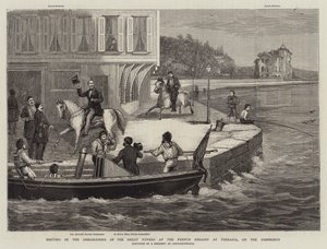 Meeting of the Ambassadors of the Great Powers at the French Embassy at Therapia, on the Bosphorus (engraving) by English School