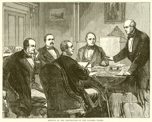 Meeting of the Arbitrators on the Alabama Claims by English School