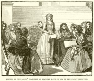 Meeting of the Ladies Committee at Stafford House in Aid of the Great Exhibition by English School