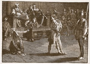 Meeting of the Shire-Moot, c.835, illustration from Cassell